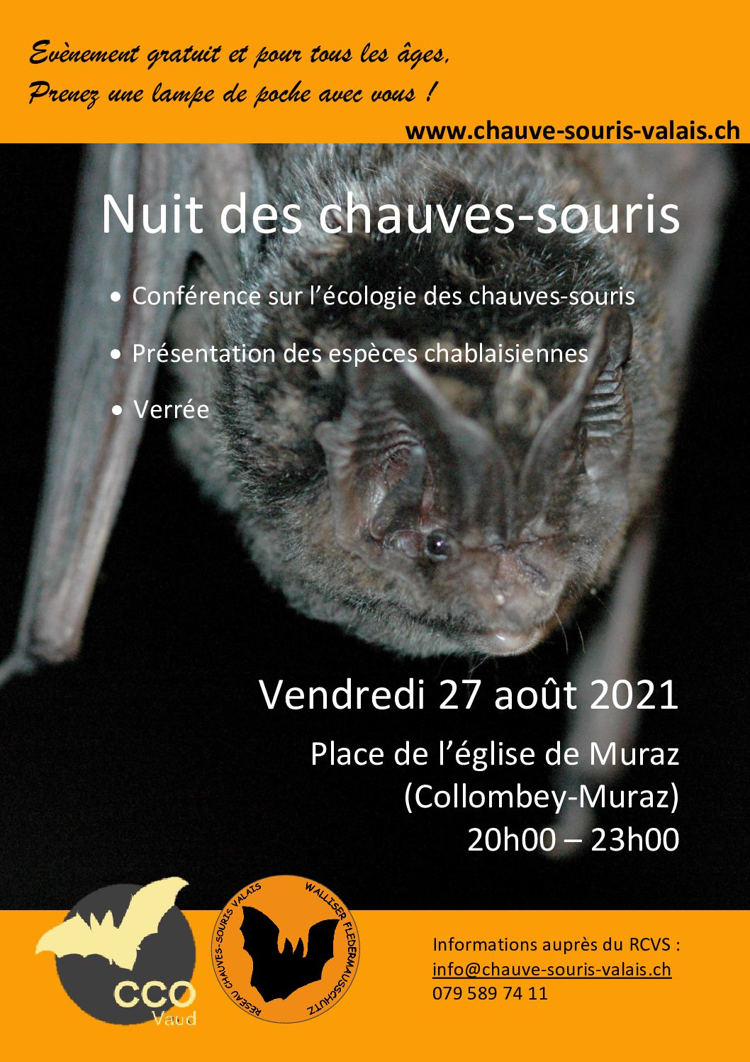 Nuit des Chauves-souris 2021-Evenement public (gratuit)