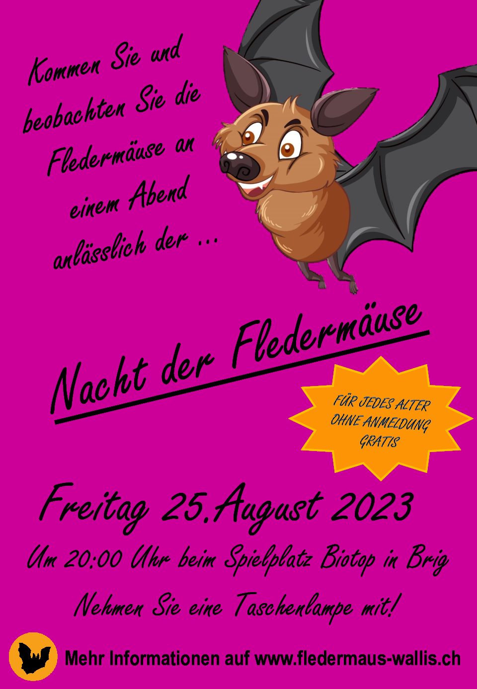 Nacht der Fledermäuse 2023 (Gratis, ohne Anmeldung)